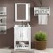 Alaterre Furniture Bennet 2pc Wooden Bathroom Vanity Set - 24-in. L Vanity, 30-in. L Rectangular Mirror, White AVAN2400WHA - alternate 6